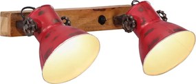vidaXL Lampă de perete 25 W, roșu uzat, 45x25 cm, E27