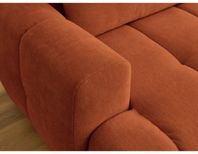 Colțar cărămiziu extensibil/cu spațiu de depozitare (cu colț pe partea dreaptă/cu șezlong) Fuji – Bobochic Paris