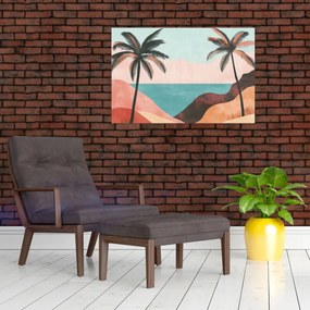 Tablou - Palmieri la mare (90x60 cm)