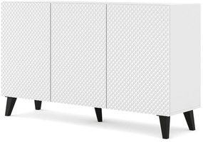 Dulap HG 150 3D Rowanna (alb lucios + Negru). 1125101