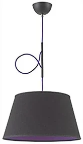 Lustra moderna negru/ purpuriu Lukka 369/1 LP