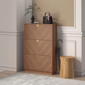 Dulap pentru încălțăminte - culoare: nuc stil mid-century conține 20 de perechi DEPRIMO 43144 by Deprimo