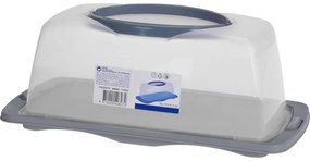 Vas de servit desert cu capac , 40 x 20 x 15 cm,gri