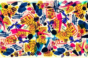 Tapet autoadeziv abstracție pop art
