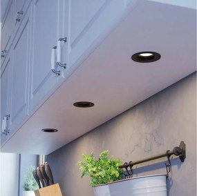 Eglo 902278 - Set 3 spoturi LED SALICETO pentru tavan încastrat, reglabile, LED 4,8W/230V, Ø 8,8 cm, negru