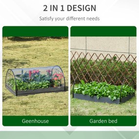 Outsunny Mini Sera de Gradina pentru plante, legume, fructe, gradinarit cu acoperire in PVC transparent | Aosom Romania