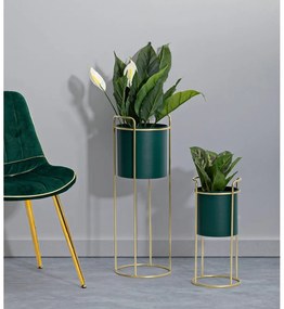 Ghivece decorative 2 buc. din metal ø 24 cm Grent Slim – Mauro Ferretti