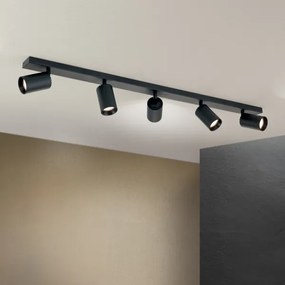 Orion - Plafonieră cu spoturi SEAN 5xGU10/13W/230V negru