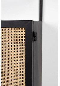 Dulap vinotecă din ratan negru 18x100 cm Guuji - White Label