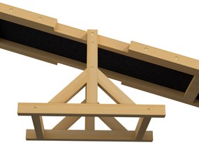 PawHut Balansoar pentru antrenament de agilitate la câini, antiderapant, cu o capacitate de încărcare de până la 50 kg, 180 x 30 x 30 cm | Aosom Romania