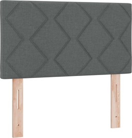 vidaXL Tăblie LED Gri 80 cm țesătură