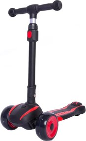 Trotineta copii cu roti luminoase din silicon NOVOKIDS™ Bumble , cu melodii si lumini, 3 roti,pliabila, maner reglabil pe inaltime,maxim 50 kg,