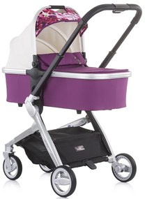 Carucior Chipolino Emotion 3 in 1 white flowers