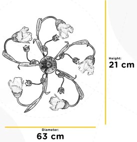 Plafonieră ONLI ARIANNA 5xE14/6W/230V