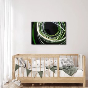 Obraz cu linii verzi (90x60 cm)