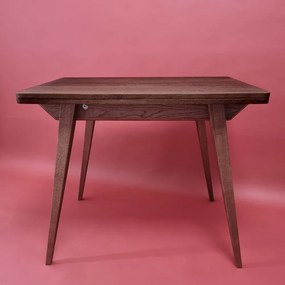 Masă de dining extensibilă cu blat cu aspect de lemn de frasin 65x90 cm Envelope – Ragaba