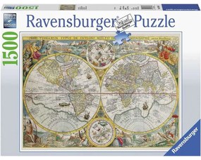 PUZZLE HARTA ISTORICA 1500 PIESE DESIGN NOU - RAVENSBURGER (RVSPA00716)