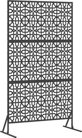 vidaXL Ecran de intimitate Negru 100 x 50 x 180 cm Oțel