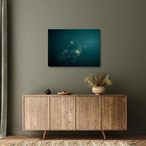 Tablou - Cerb magic noaptea (70x50 cm)