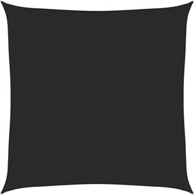 vidaXL Pânză parasolar, negru, 5x5 m, HDPE, 160 g/m²