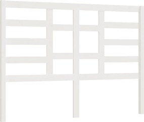 vidaXL Tăblie de pat, alb, 146x4x104 cm, lemn masiv de pin