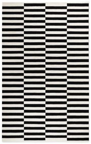 Covor negru-alb reversibil/țesut manual din lână 200x300 cm Donna – Hanse Home