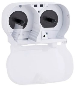Dozator pentru 2 role de hartie igienica fara tub Merida, alb