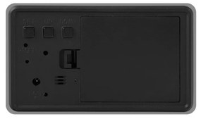 Karlsson 5983GY ceas LED de design cu alarmă gri, 10 cm