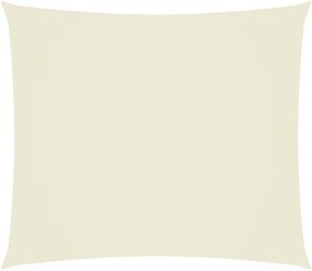 vidaXL Pânză parasolar, crem, 2x2,5 m, țesătură oxford, dreptunghiular