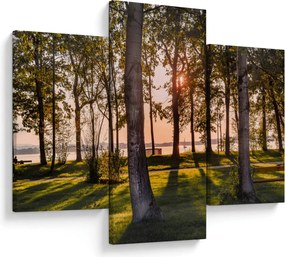 Tablou cu pomi lângă lac (90x60 cm)