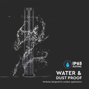 Lampă LED de exterior LED/10W/230V 80cm 6400K IP65 neagră