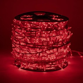 decoLED LED șirag – 100 m, 2000 diode roșii, cablu alb