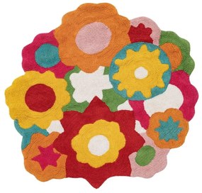 Covor pentru copii din bumbac ø 100 cm Flowers – Ixia