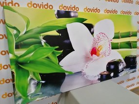 Tablou orhidee cu tematica japoneză