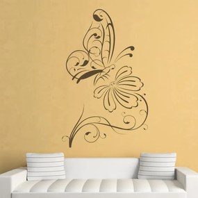 Sticker Floarea si fluturasul 2