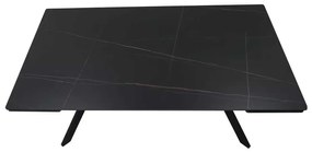 Masă de bucătărie Lumiere 160 x 90 cm, negru