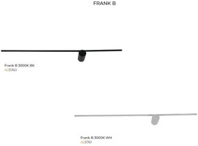 Aplica LED de perete stil minimalist FRANK B alba