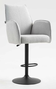 HR280W Scaun Gri Boucle cu Bază Neagră
