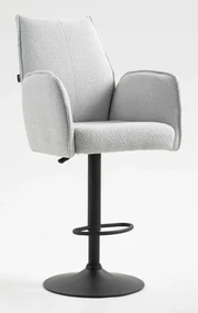 HR280W Scaun Gri Boucle cu Bază Neagră