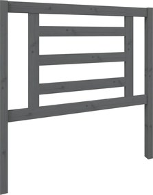 vidaXL Tăblie de pat, gri, 96x4x100 cm, lemn masiv de pin