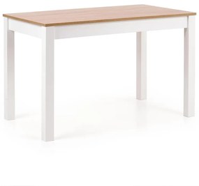 Masa Ksawery stejar sonoma/alb - L 120 x l 68 x h 76 cm