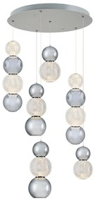 Lustră LED pe cablu CREMONA LED/34W/230V 3000K crom mat