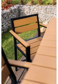 Set de dining pentru grădină în culoare naturală pentru patru persoane Nova – Bonami Selection