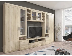 Mobilier living Merasoja (Stejar sonoma) (cu iluminat LED). 1104562