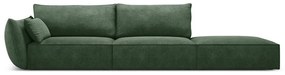 Șezlong verde închis (cu colț pe partea stângă ) Vanda – Mazzini Sofas