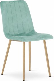 Scaun de catifea mentolat LAVA AQUA MINT