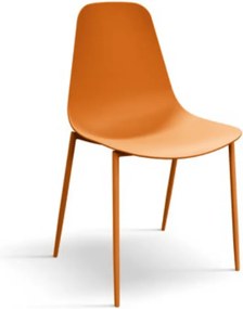 Set 4 scaune SHAPE -POLIPROPILENA- HORECA - PORTOCALIU