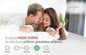 Saltea ortopedica, Red Line, 120x190 cm, H 18 cm, spuma poliuretanica, reversibila, medie