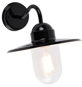Lampa de perete exterioară modernă neagră IP44 - Kansas