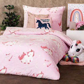 Lenjerie de pat luminoasă din microflanel 4Home Fairytale, 140 x 200 cm, 70 x 90 cm